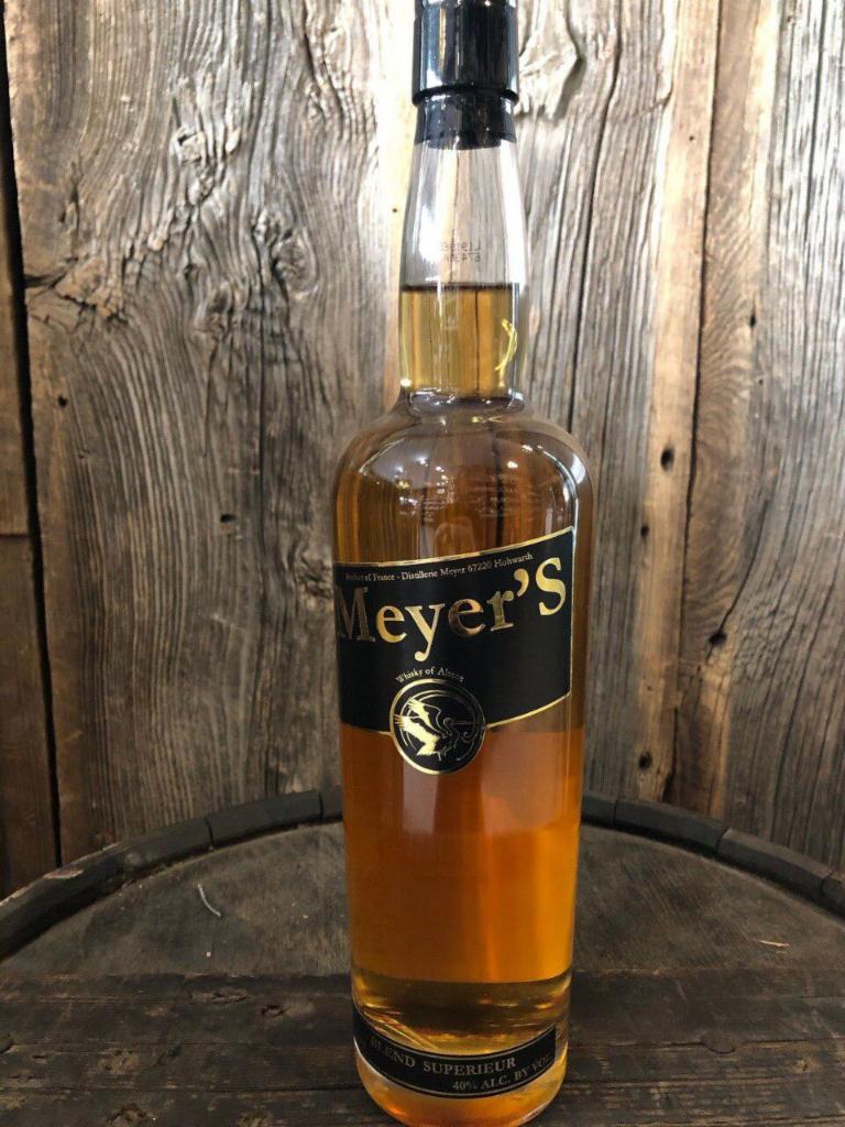 Meyer's Whiskey · Must be 21 to purchase. France. 750 ml. whiskey, 40.0% ABV. A blend of grain whisky and pure malt gives it a fresh, fragrant nose, a rounded, slightly syrupy body and a magnificent colour with hints of copper. 