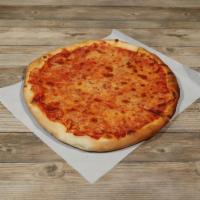 Margarita Pizza · 8 slices. Fresh mozzarella, extra virgin olive oil, oregano, grated cheese and fresh tomato ...