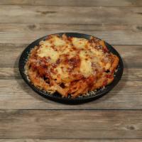 Baked Ziti · Served with garlic bread.