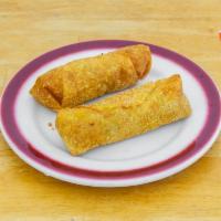 2a. 2 Piece Spring Egg Roll · Crispy dough filled with minced vegetables.