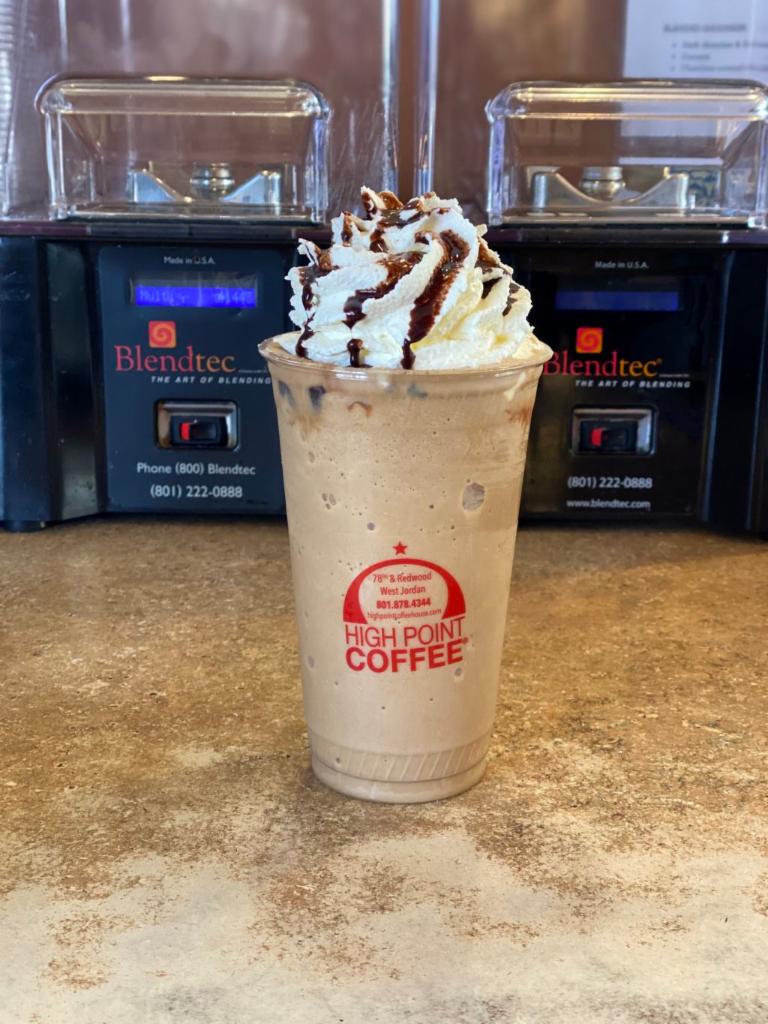 Blended Mocha · Chocolate sauced blended with our home-made coffee mix will leave you to wanting more! 