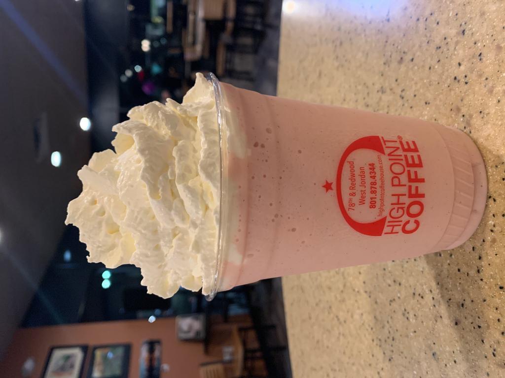 Strawberries and Cream · Summer's favorite berry is the superstar of this blended beverage! With a blend of our strawberry puree, milk, and ice it makes the perfect summer drink. Non-coffee. 