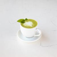 Matcha Mint Latte · Premium grade matcha, house-made mint syrup, whole milk