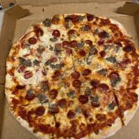 Large Cheese Pizza and 2 Toppings Special · 