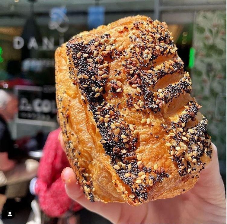 Everything Croissant · Our version of the everything bagel. Stuffed with cream cheese and topped with everything bagel seasoning.
