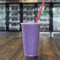 PB and Jacked Protein Shake · Almond milk, vanilla whey protein powder, blueberries, oats, peanut butter and grape amino e...