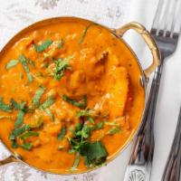1. Chicken Tikka Masala Specialty · Pieces of chicken tikka cooked in a creamy sauce with fresh tomato and eastern spices.
