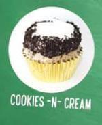 Cookies N' Cream Cupcake · White cake with Oreo cookies and French Vanilla buttercream.