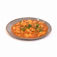 Gigantes Giant Beans  · Braised Greek giant beans ,tomato sauce,vegetable and herbs
