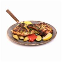 Pork Chops · Grilled pork chops, seasoned with salt and pepper, and finished with oregano. Served with a ...