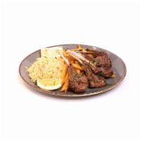 Lamb Chops Platter · Four pieces of grilled Lamb chops, seasoned with salt, fresh ground pepper, and finished wit...