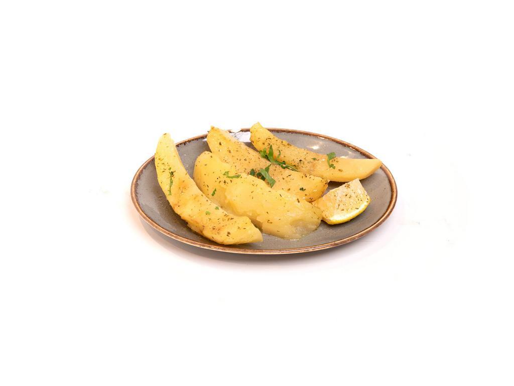 Greek Roasted Lemon Potatoes · Roasted peeled potatoes with garlic, lemon, and oregano