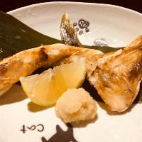 Hamachi Kama · Grilled yellowtail neck with ponzu sauce.
