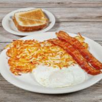 Chubby's Special Breakfast · 2‎ eggs any style choice of 2 slices of bacon or 2 sausage links or ham served with potatoes...