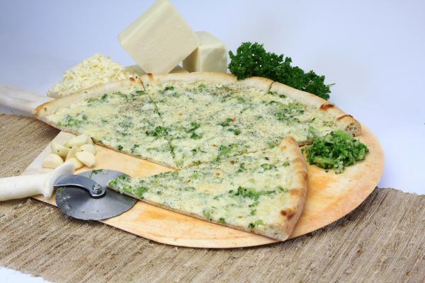  large White Broccoli Pizza · Ricotta base topped with broccoli, mozzarella and Romano cheeses.