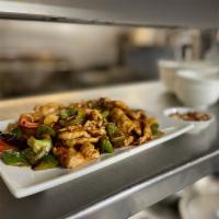Kung Pao Chicken · Spicy stir-fry. Served with peanuts. 