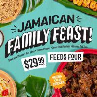 Family Feast Brown Stew Chicken · Tender, flavorful Brown Stew Chicken (with gravy  - we've got your rice covered), Rice and P...
