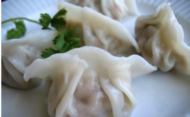 Beef Dumplings · Steam ground beef mix with vegetable served with sweet soy vinaigrette sauce.