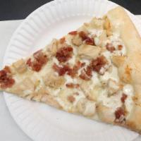 Chicken Bacon Ranch Pizza · Grilled chicken, crispy bacon and ranch dressing.