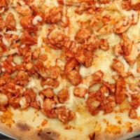 BBQ Chicken Pizza · Grilled chicken smothered in BBQ sauce.