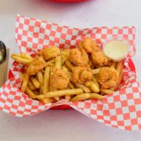 F2. Eight Fried Shrimp Basket · 