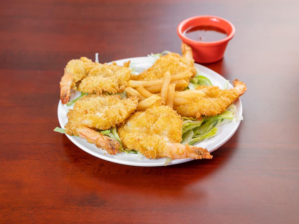A6. Fried Shrimp · 6 pieces.