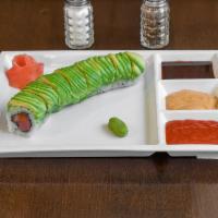 Rock N Roll · Tuna and salmon wrapped with avocado.
