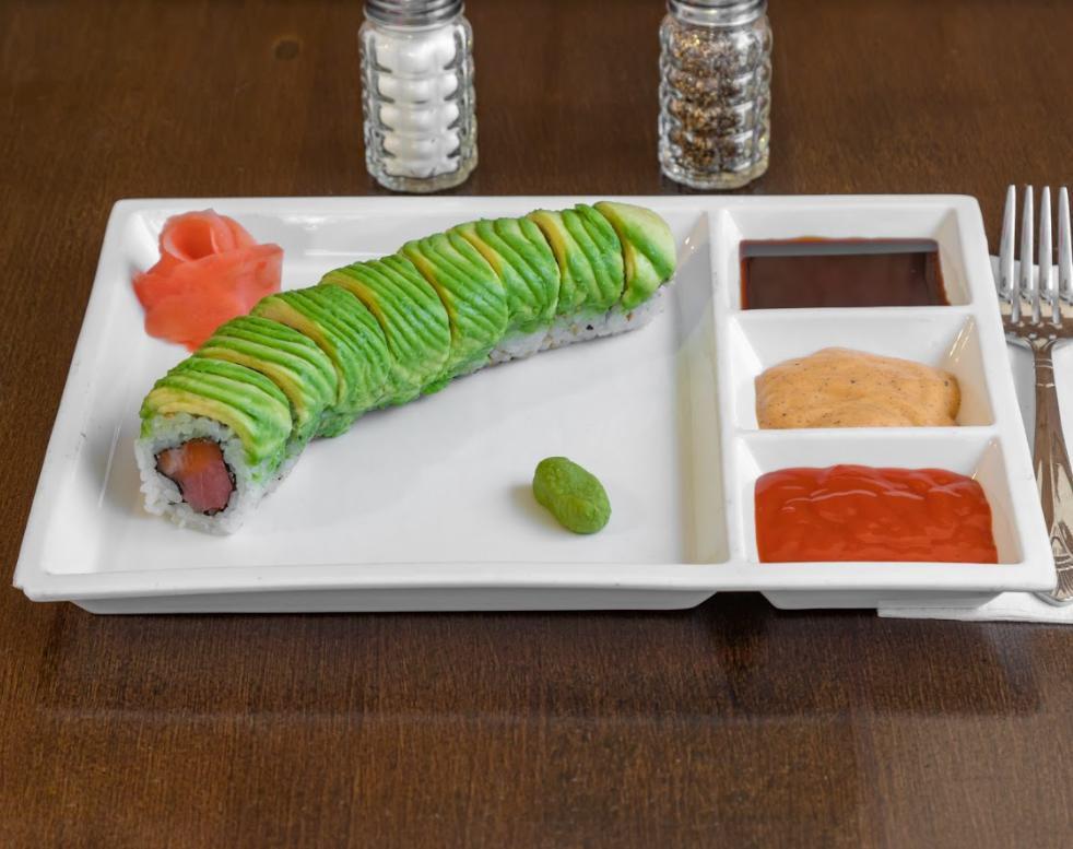 Rock N Roll · Tuna and salmon wrapped with avocado.