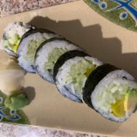 Vegetable Roll · 5 pieces. Avocado, cucumber and Japanese pickle.
