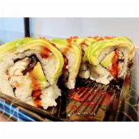 Dragon Roll · Eel, cucumber and Hass avocado