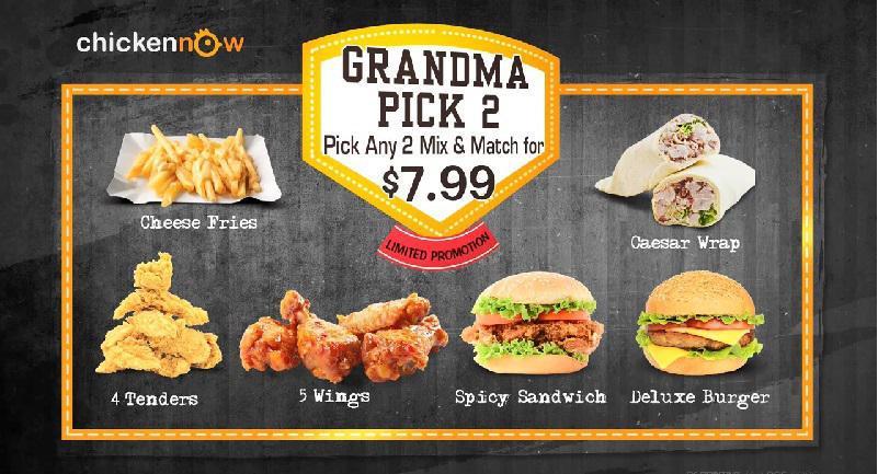 Grandma Pick 2 Special · If you would like more than 1 of any kind, please specify how much of each type in the Special Instructions field.