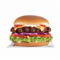 Original Thickburger® (1/3lb) · A 1/3lb char-broiled 100% black Angus beef patty, melted American cheese, lettuce, tomato, r...