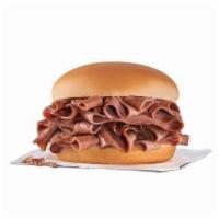 Big Roast Beef · Sliced roast beef dipped in au jus, served on a premium bun, with your choice of horseradish...