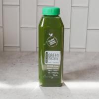 Green Machine Juice · Cucumber, romaine, celery, collard, parsley and kale. 