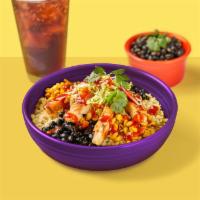 Rice Bowl Combo · Cilantro lime cauliflower topped with your choice of protein, rice, black beans, roasted cor...