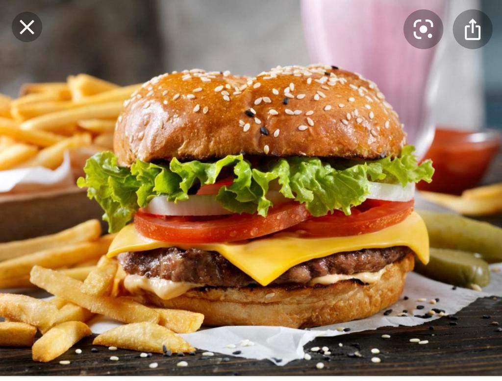 1. Beef Burger Combo Special · 100% beef burger. Served with fries and soda.