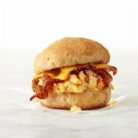 Signature BOBO · 2 Eggs Scrambled, Bacon, Cheese and Hash Browns or Home Fries

