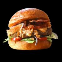 Bacon Burger  · Signature beef patty stacked with BB sauce, American cheese, smoked bacon, lettuce tomato an...