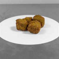 Falafel · Freshly cooked all vegetarian, deep-fried to perfection, consisting of ground chickpeas and ...