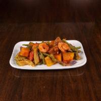 Pinakbet · made from mixed vegetables and shrimp with sautéed shrimp sauce