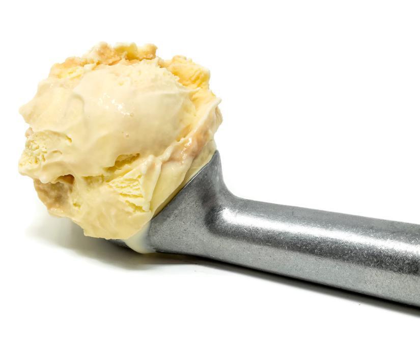 Salted Caramel · Signature sweet cream ice cream with a salty caramel swirl