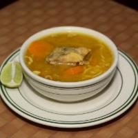 Chicken Soup (Sopa de Pollo a la Orden) · Fresh and Warm Chicken Soup with Vegetables
Sopa de Pollo echo Fresca con Vegetales 