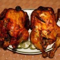 Whole Chicken (Pollo Entero) · Rotisserie chicken, fresh and ready to go daily. Pollo sabroso, listo diaro!