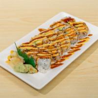 Spicy California Roll · Crabmeat, avocado, cucumber and spicy sauces.