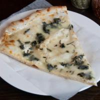 White Pizza · Combination of three cheeses: ricotta, mozzarella and Parmesan.