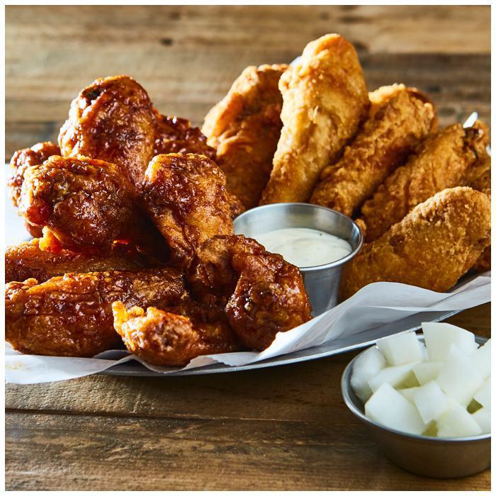 Wing Combo · 8 pieces. Combo of our crispy, flavorful classic chicken wings with choice of flavor packed sauce, golden brown french fries, and drink.