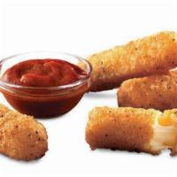 Mozzarella Sticks with Marinara · 5 Pieces. Mozzarella cheese that has been coated and fried.