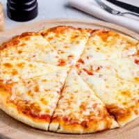Extra Cheese Pizza  · Savory pie with a dough base topped with sauce and cheese.