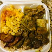 Curry Goat · Curry seasoned dish.