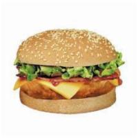 Chicken Grill Burger (Homemad) ·  Grilled chicken,,lettuce,onions, tomatoes, served with fríes. 